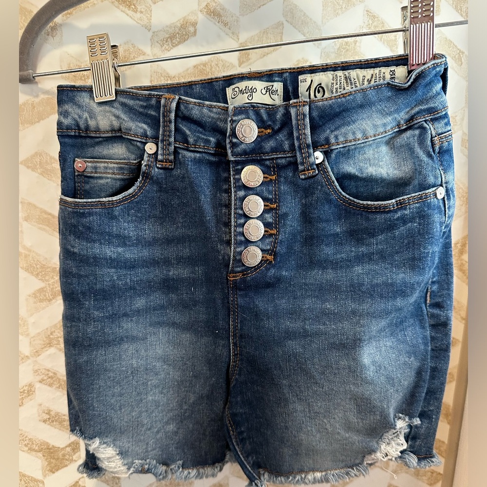 Girls Button Up Shorts Size 10